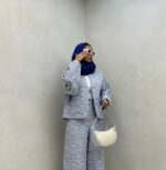 ست مانتو و شلوار قلبی کد 160567 - تصویر 6