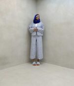 ست مانتو و شلوار قلبی کد 160567 - تصویر 5