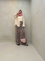 شومیز نوار دار پاستیلی کد 220448 - تصویر 13