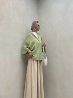 شومیز OVER ساده کد 220446 - تصویر 2