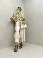 شومیز دو رنگ کد 220444 - تصویر 4