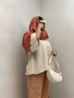 شومیز بغل چاک کد 220449 - تصویر 3