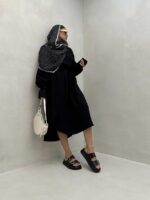 پیراهن بلند 3 دکمه کد 240145 - تصویر 7