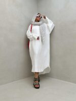 پیراهن بلند 3 دکمه کد 240145