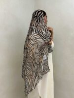 شال طرح پلنگی کد 310051 - تصویر 3