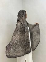 شال پلنگی حاشیه ساده کد 310064 - تصویر 5