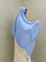 شال کنفی منگوله دار کد 310062 - تصویر 5