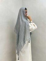 شال کنفی منگوله دار کد 310062 - تصویر 9