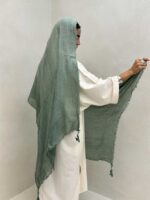 شال کنفی منگوله دار کد 310062 - تصویر 10