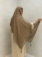 شال پلیسه طرحدار کد 310057 - تصویر 4