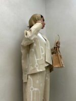 ست مانتو و شلوار طرحدار کد 160575