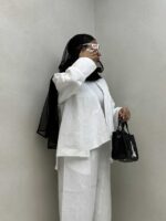 ست مانتو و شلوار طرحدار کد 160575 - تصویر 3
