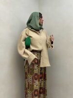 شومیز بیسکویتی کد 220453 - تصویر 3