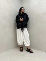 مانتو کتی لمه دار کد 120294 - تصویر 6