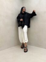 مانتو کتی لمه دار کد 120294 - تصویر 5