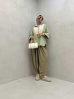شومیز خامه دوزی کد 220454 - تصویر 6