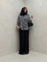 ست شومیز و شلوار طرحدار کد 160556 - تصویر 11