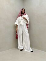 ست شومیز و شلوار بغل چاک کد 160554 - تصویر 7