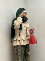 شومیز آستین پفکی کد 220458 - تصویر 14