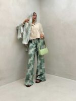 شومیز کنفی 4 دکمه کد 220459 - تصویر 8