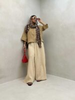 شومیز کنفی 4 دکمه کد 220459 - تصویر 2