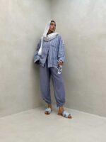 شومیز راه راه کد 220460 - تصویر 6