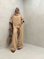 ست شومیز و شلوار پشت هلال کد 160583