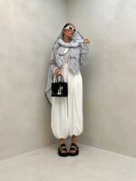 شومیز نیم تنه هلالی کد 220463 - تصویر 3