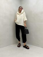 شومیز گیپور یقه هفت کد 220413 - تصویر 12