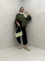 شومیز گیپور 2 جیب کد 220412 - تصویر 10