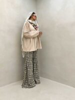 شومیز پاپیونی مراکشی کد 220464 - تصویر 5