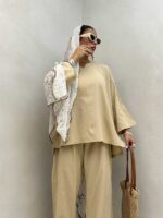 ست تیشرت و شلوار یقه هفت کد 160584 - تصویر 13