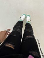 شلوار جین مام زاپدار کد 101473 - تصویر 5