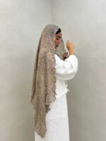 شال پلنگی مرواریدی کد 310068 - تصویر 4
