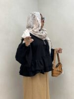 شومیز پاپیونی گت دار کد 220466 - تصویر 9