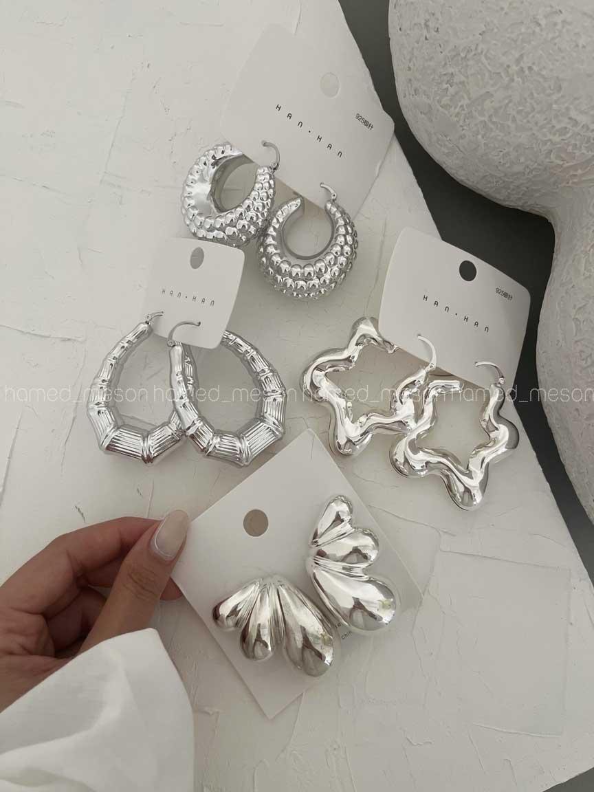 CBII2492 گوشواره OVER SIZE کد 310143 - تصویر 1