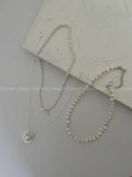 گردنبند مینیمال ترکیبی کد 310139 - تصویر 3