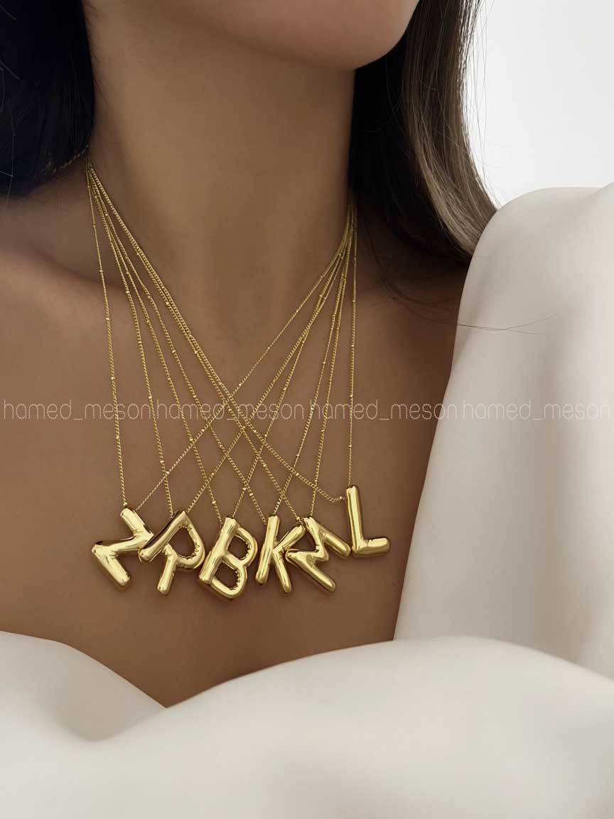 CQGG1169 گردنبند حروف A کد 310183 - تصویر 1