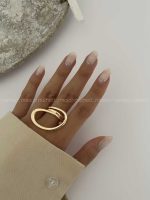 انگشتر بیضی کد 310157