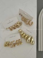 گوشواره پکی طلایی کد 310122
