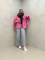 مانتو طرح جیب کد 120286 - تصویر 2