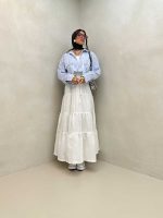 شومیز نیم تنه 2 جیب کد 220403 - تصویر 3