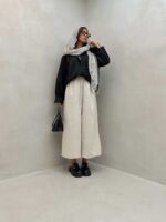 شومیز آستین بلند طرح پفکی کد 220470 - تصویر 5