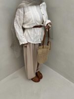 شومیز گیپور دو جیب کد 220472 - تصویر 6