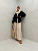 شومیز گیپور دو جیب کد 220472 - تصویر 9