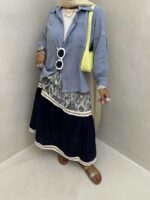 شومیز دبل جیب کد 220480 - تصویر 8