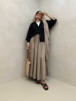 شومیز ساده 2 جیب کد 220477 - تصویر 5