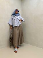 شومیز ساده 2 جیب کد 220477 - تصویر 8