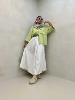 شومیز ساده 2 جیب کد 220477 - تصویر 2