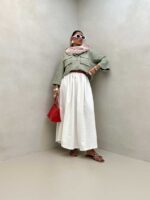شومیز ساده 2 جیب کد 220477 - تصویر 13